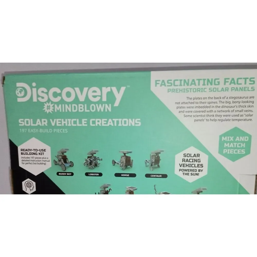 DISCOVERY Stem - You Build-It Solar Vehicle 197 Pieces (Ages 8) (Complete)